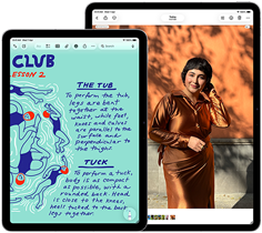 11-inch and 13-inch iPad placed side by side showing Liquid Retina display