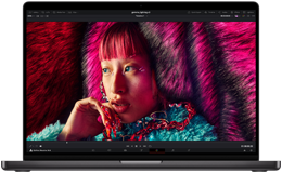 16-inch MacBook Pro screen displays a&nbsp;complex image showcasing the clarity of the Liquid Retina XDR display